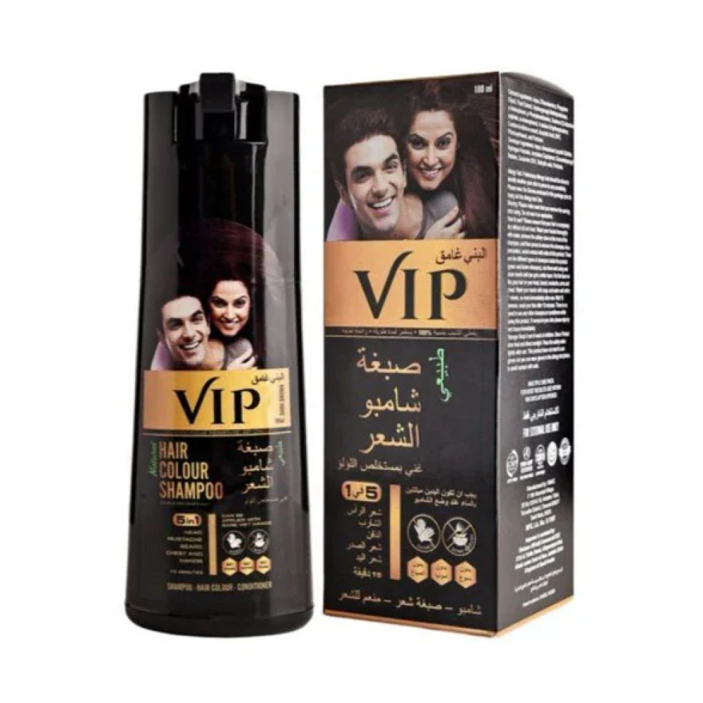 a6f7b690-7a76-4071-a0fa-29da523f2a8d-1000x1000-24r1Jk3Xa2xtPOxvbnix8I4JXFeJHFrHBpwyZBMe.png VIP شامبو صبغة الشعر طبيعي بمستخلص اللؤلؤ بني غامق 180 مل - الصورة 1